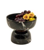 ظرف میوه خوری سنگی دبل B مشکی - Image 2