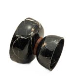 ظرف میوه خوری سنگی دبل B مشکی - Image 5