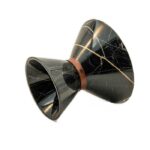 ظرف میوه خوری سنگی دبل V مشکی